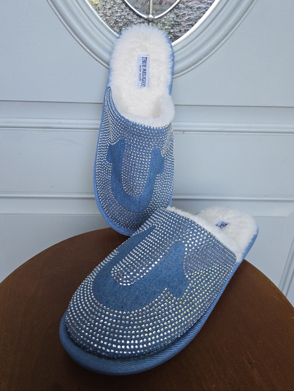 True Religion Denim Slippers